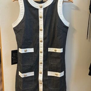 Tuckernuck pomander place black stripe voileta dress.